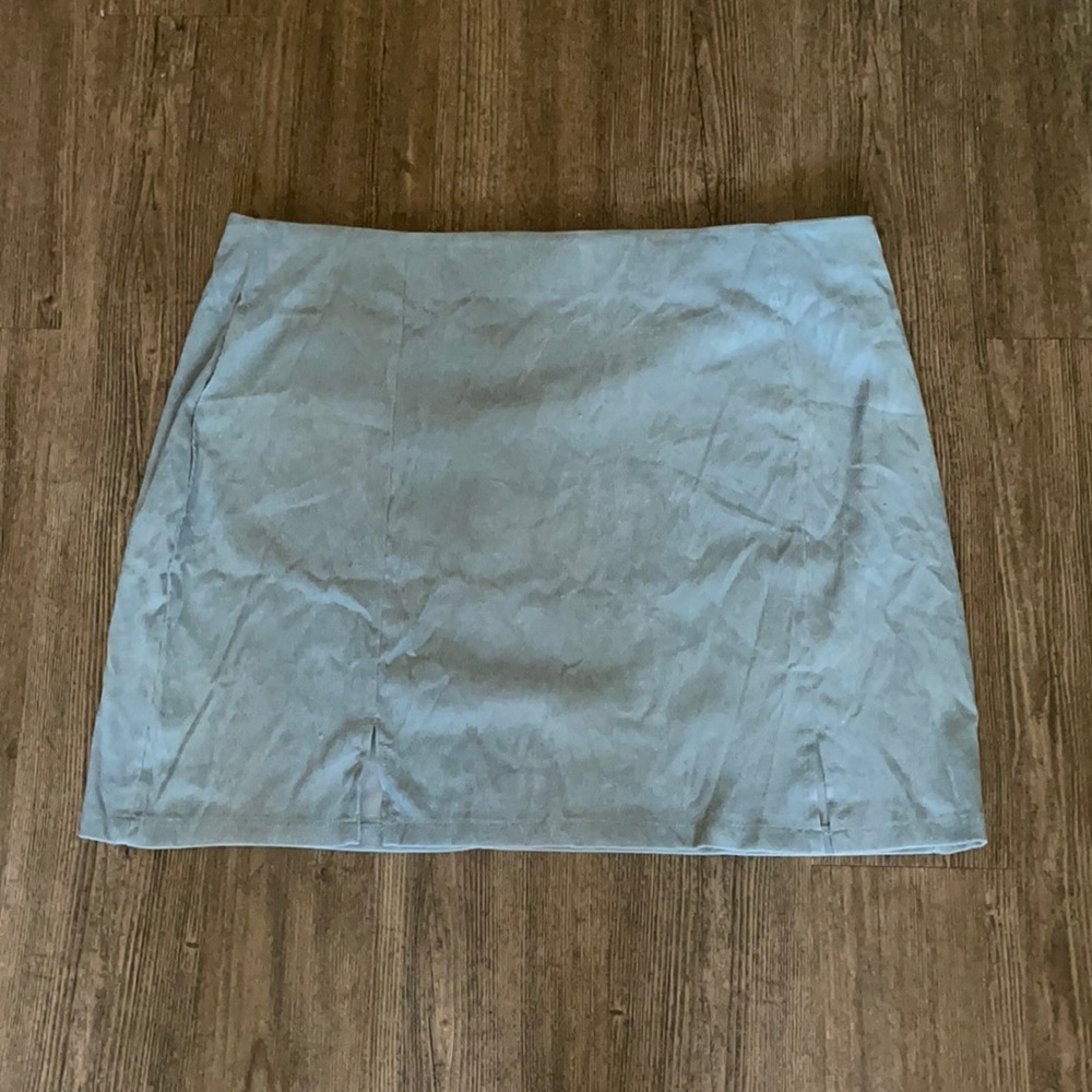 SHEIN Blue Corduroy Skirt